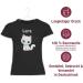 Personalized Cat T-Shirt for Girls - Cute Custom Gift by Shirtracer - Black Cat Design (Kids 116) - Buy Online on GoSupps.com