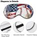 American Flag Baseball Sleep Mask | Soft Light-Blocking Eye Cover for Women | Adjustable Strap Baseball Decor - Buy Online on GoSupps.com