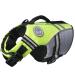Vivaglory sports style life jacket for dogs with an excellent buoyancy adjustable & durable life jacket with a safe fastening system for small dogs neon yellow XS: 43-51 cm (chest circumference) neon yellow