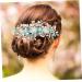 HONMEET Hair Plug Bridal Hair Comb Bridal Hair Clip Rhinestone Flower Hairpins Bun Clips for Hair Tiara Hair Clip for Wedding Bride Hairpin Wedding Headpiece for Bride Women Gajra - Buy Online on GoSupps.com