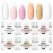 AIMEILI Acrylic Powder Set 6 x 10g Clear Nude Pink Acrylic Nail Powder Set Acrylic Application for Acrylic Nails Extension Nail Art French Manicure Nail Carving No Nail Lamp Needed
