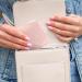 TIESOME Embroidery Sanitary Napkin Storage Bag 2Pcs - Portable Menstrual Cup & Period Pad Holder Pouch - Buy Online on GoSupps.com