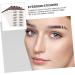 WOONEKY 6pcs Eyebrow Stickers Waterproof Makeup 3d Eyebrows Stickers Eyebrow Tools 6 Transfer Paper 5.50X1.00X0.10CM Brown - Buy Online on GoSupps.com