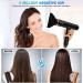 Nicebay Ionic Hair Dryer with Diffuser | 110000RPM Brushless Motor | Fast Drying Lightweight 1600W Hairdryer | Auto-Cleaning | Low Noise | 3 Attachments | Black&Gold - Buy Online on GoSupps.com