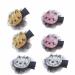 6 PCS Adorable Cat Hair Clips - Glitter Hairpin Barrettes for Baby Girls & Kids | Pink Silver & Gold Set - Buy Online on GoSupps.com