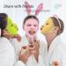 5-Piece Reusable Silicone Facial Mask Covers for Sheet Prevent Evaporation - Moisturizing Face Care Tool in Chic Colors - Gold, White, Pink, Blue, Green - Buy Online on GoSupps.com