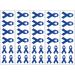 40 Dark Blue Ribbon Temporary Tattoos: Colon Cancer Awareness Tattoo
