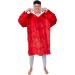 Official Liverpool FC Adult Fleece Poncho Hooded Blanket - Coco Moon Super Soft Changing Robe - Buy Online on GoSupps.com