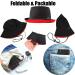 Reversible Waterproof Bucket Rain Hat | Water Repellent | Removable Chin Strap | Small-Medium Black/Red | Women's/Ladies Summer Hat - Buy Online on GoSupps.com