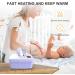 Baby Wet Wipes Warmer & Dispenser w/ USB Adapter, LCD Display - Portable Infant Tissue Storage Box (Purple) - Buy Online on GoSupps.com