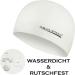 Aqua Speed Super-Stretch Bath Cap for Men & Women | Silicone Swimming Cap with E-Book | Ultimate Bathing Support | Mega Mega/White - Buy Online on GoSupps.com