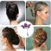 Lesunbak Butterflies Tassel Grab Clip - Elegant Hairpin & Clip For Women Rhinestone Tassel Hair Chain Chic Hair Accessories Nonslip Grip Embellished With Rhinestones For Daily Use Purple - Buy Online on GoSupps.com