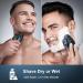 Electric Shavers for Men Mosluckamp Rotary Shavers Dry Shaver with Pop up Trimmer - Blue - Buy Online on GoSupps.com