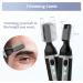 Rechargeable Electric Eyebrow Trimmer for Women Men - Painless Facial Hair Shaver with LED Light and Replacement Blade - Black - Buy Online on GoSupps.com