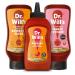 Dr Will's Sriracha Hot Sauce Natural Ketchup and BBQ Sauce Selection Pack | Gluten Free & Dairy Free - 500 g (Pack of 3) Variety Sauces 500 g (Pack of 3)
