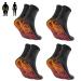 Tomalin Acupressure Self Heating Shaping Socks Afiz Tourmaline Slimming Health Sock Magnetic Self-Heating Socks Foot Massage Thermotherapeutic Sock (4PCS)