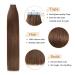 Yilite Tape Extensions - Real Hair Medium Brown 60cm | 20 Pieces 50g Invisible Silky Straight Skin Weft Extensions - Buy Online on GoSupps.com