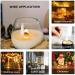 Ziosxin 50Pcs Set Thicken Smokeless Cherry Wood Candle Wicks | Long Lasting Flame | Natural Candle Cores with Stand | 50 Sets of Thickened Wood Wicks - Buy Online on GoSupps.com