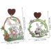 TENDYCOCO 6 Pairs Easter Earrings Stud Earrings Womens Earrings Dangling Holiday Earrings for Women Earrings Fun Fashion Earrings for Women Earrings for Women Trendy Pendant Wooden Miss 5.50X4.30X1.50CMx2pcs As Shownx2pcs - Buy Online on GoSupps.com