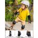 Merkapa Knee Pads Elbow Pads Wrist Guards 3 in 1 Protective Gear for Kids Black Medium - Buy Online on GoSupps.com