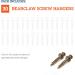Bear Claw Screw Hanger Gold - 30lb Picture Hooks - 4-in-1 Hanging Screws for D-Rings Sawtooth Wire and Keyholes - Mounts in Drywall and Wood Studs 30 Pack - Buy Online on GoSupps.com