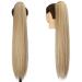 Feshfen 70cm Blonde Drawstring Ponytail Extensions - Long Straight Synthetic Braid for Women - Buy Online on GoSupps.com