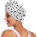 Claws and Bones Dry Hair Cap Set | 2 Piece Quick Drying Towels & Button Headband - Super Absorbent & Comfortable - Buy Online on GoSupps.com