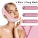 2 in 1 Double Chin Set & V Line Mask - Gua Sha Facial Tool & Sculpting Sleep Mask for Women - Pink - Buy Online on GoSupps.com