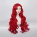 LABEAUT Curly Red Mermaid Wig for Women - Heat Resistant Synthetic Fiber Wig for Halloween & Christmas - Buy Online on GoSupps.com