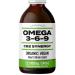 OMEGA 3-6-9 SYNERGY: Organic / Vegan / 225 000MG / 240ml. Optimal Omega 3 6 9 With Hemp Oil. Extra Strength + High Potency for Joints / Pain / Inflamation / Heart / Brain / Stress / Beauty. Rich in GLA. Natural Hemp Flavour