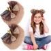 Bear Ears Clips 1 Pair Bowknot Bells Clip on Bear Ears for Girls Women Cute Bear Ear Hair Clips Fluffy Headbands with Clip Bear Ears Clips - Buy Online on GoSupps.com