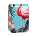 Travel Lipstick Organizer Case Lipstick Case Portable Makeup Bag With Mirror Flamingo Tropical Leaves Flowers B104o7psey