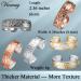 Vicmag 4X Strength Magnetic Copper Rings for Women | 3500 Gauss Magnets | Adjustable, Pure Copper | Jewelry Gift Box | 2PCS (Silver & Silver Gold Plum) - Buy Online on GoSupps.com