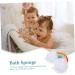 Housoutil 3pcs Rainbow Bath Sponge Set - Exfoliating Bath Balls & Facial Scrubbers for Infants & Adults - Colorful Shower Poufs for Soft Skin Care - Buy Online on GoSupps.com
