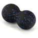 Ficyo Peanut Massage Ball & Scooter Roller | Rehab Yoga Crossfit Anti-Stress Back Pain Relief - Black/Blue - Buy Online on GoSupps.com