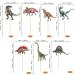 35 Pack Dinosaur Cupcake Toppers Glitter Dino Roar Dinosaur Cupcake Picks Baby Shower Kids Birthday Party Cake Decorations Supplies Black 13 - Buy Online on GoSupps.com