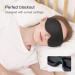 3D Contoured Sleep Mask for Men and Women - 100% Blackout, Micro Weighted Blindfold for Travel, Yoga, Nap - Breathable & Soft Eye Cover in Black - Buy Online on GoSupps.com