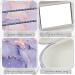 Fintie Hardcase Glasses Case & Contact Lens Container - Double-Sided Travel Set with Mirror - Purple Marble Design - Buy Online on GoSupps.com