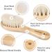 Haakaa Wooden Baby Hair Brush - Natural Soft Goat Bristles, Ideal for Cradle Cap - Perfect Baby Registry Gift - 1PC - Buy Online on GoSupps.com