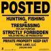 Minuteman Signs | Custom  No Trespassing  No Hunting  No Fishing  Posted  Aluminum  25 Pack  Yellow - Buy Online on GoSupps.com