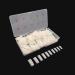 Natural False Nails 500 Pieces French Acrylic Nails Artificial Fake Nails False Nail Tip 10 Sizes With Box for Women Girls - Buy Online on GoSupps.com