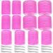 Self Grip Hair Rollers Curlers 24 Pcs Set with 12Pcs Heatless Hair Rollers 3 Sizes (4 Jumbo, 4 Large & 4 Medium) and 12 Pcs Hair Clips for Long Medium Short Thick Fine Thin Hair Volume 24 Pieces Set