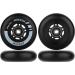 AOWESM Inline Skate Wheels 80mm 85A with ABEC-9 Bearings and Spacers - 4 Pack | Outdoor Roller Blades Replacement Wheels - Black - Buy Online on GoSupps.com