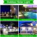 Courtyard Light Solar Light Outdoor Solar Lamp with Motion Solar Led Light Waterproof Sunlight Powered for Garden Decoration - Buy Online on GoSupps.com