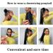 Ponytail Extensions Human Hair Ponytail Extension Drawstring Straight Ponytail Hairpiece Brazilian Remy Hair Ponytail Clip in Straight Ponytail Hair Extension for Women for Women (Color : Natural Col 16inches Natural Color - Buy Online on GoSupps.com