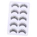 Beavorty 5 Pairs 3d false eyelashes fake eyelashes individual false extension eyelash adhesive natural look eyelash fake extension eyelash Art Eyelashes magnetic G800 chemical fiber extend