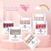 Medium Long Square Pink White Gradient Press on Nails | Full Cover Fake Nails for DIY Manicure | Christmas Nail Art Tips - Buy Online on GoSupps.com