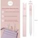 Malva Belle Best Crystal Glass Nail File Long Lasting Double Sided Tempered Glass File Professional Salon Manicure/Pedicure Filing Tool for Natural Nails - Pink (2 mm) Pink 2mm - Buy Online on GoSupps.com