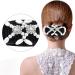 Ycfish Stretchy Double Comb Hair Clip - Adjustable Beading Women's Hair Trimmer (Black Gold) - Buy Online on GoSupps.com