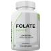 Folate 1000mcg (L-Methylfolate) 120 Capsules 5-MTHF Active Form of Folic Acid/Vitamin B9